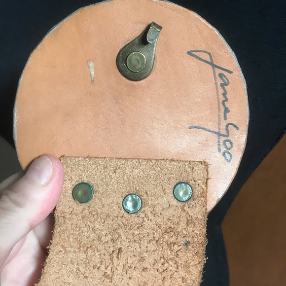 Jane Yoo wide belt art to wear hand painted  M - Picture 6 of 9